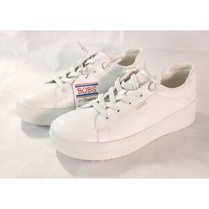 Skechers D’vine Sky-Main Step Sneakers Women’s 10 White Memory Foam Comfort